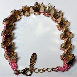 COPY - ettika Spike Bracelet; gold & pink